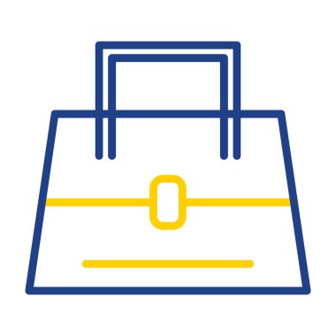 Poşet vektör çizimi olan alışveriş arabası