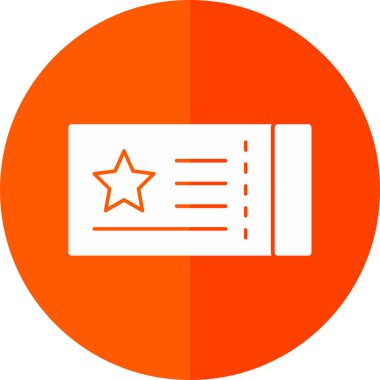 bilet ikonu vektör illüstrasyonu