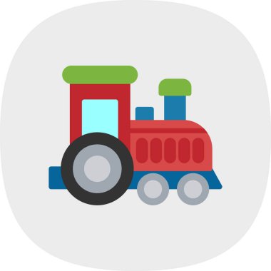Toy train. web icon simple design