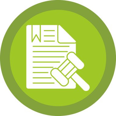 Yasal belge simge vektör çizim 