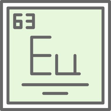 vektör kimyasal element sembolü simgesi. kimyasal işaret.