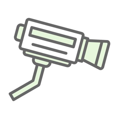 CCTV kamera simgesi vektör illüstrasyonu