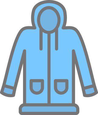 Ceket. Web simgesi basit illüstrasyon