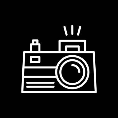 Kamera. Web simgesi basit illüstrasyon