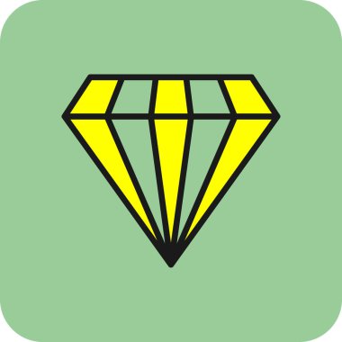 Gemstone web simgesi basit illüstrasyon