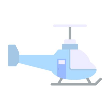 Helikopter. Web simgesi basit illüstrasyon