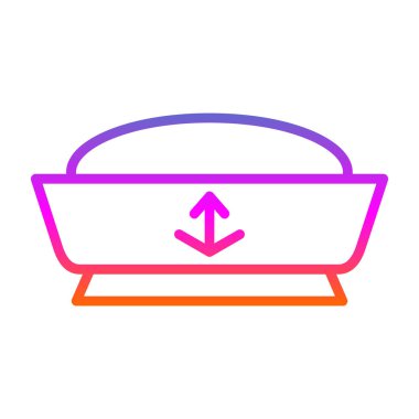 Sailor hat. web icon simple illustration