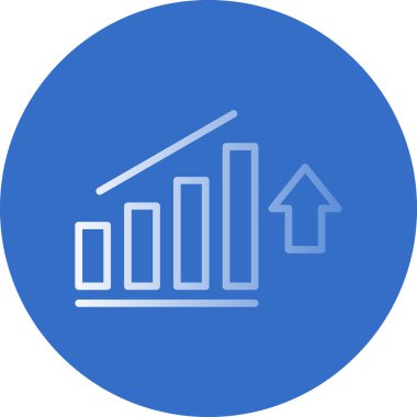 iş grafiği ikon vektör illüstrasyonu