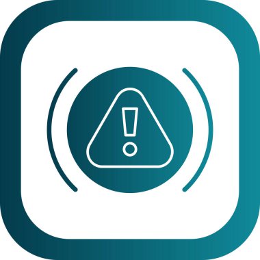 Uyarı işareti, vektör illüstrasyon simgesi