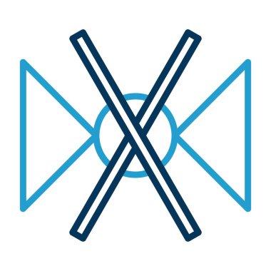 Papyon ikonu vektör illüstrasyonu