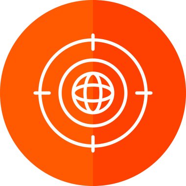 hedef simge vektör illüstrasyonu