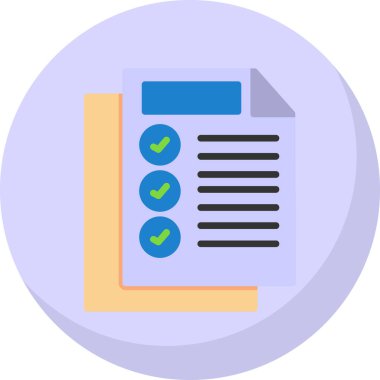 Dosya simgesi. Düz tasarım.