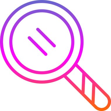 Basit düz arama simgesi vektör illüstrasyonu