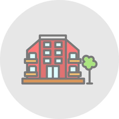 Evin vektör illüstrasyonu