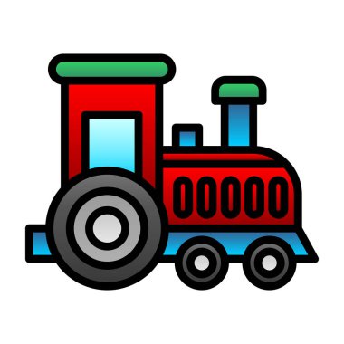 Toy train. web icon simple design