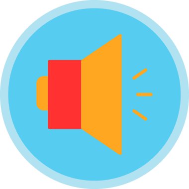 Ses simgesinin vektör illüstrasyonu 