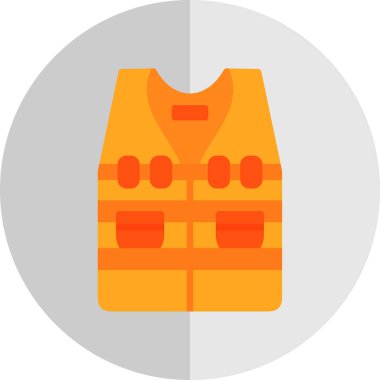 Kurşun geçirmez yelek simgesi, vektör illüstrasyonu 