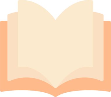 Kitap simgesini aç. vektör illüstrasyonu