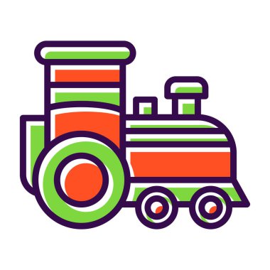 tren vektörü simgesi modern basit illüstrasyon, düz çizgi tasarımı web ve mobil için.