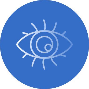 Göz düzlüğü simgesi, vektör çizimi