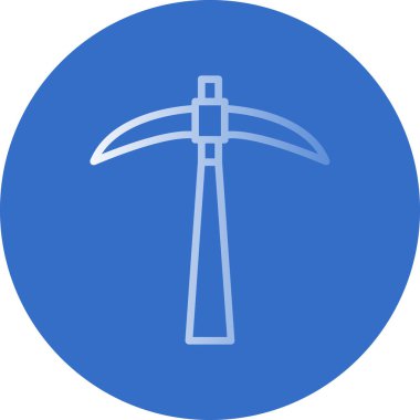 Kazma simgesi vektörü. düz resimleme                        