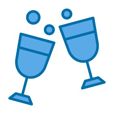 şarap kadehi taslak biçiminde içki ikonu