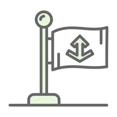 bayrak ikonu vektör illüstrasyon tasarımı