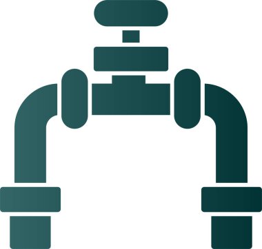 Boru simgesi, vektör illüstrasyonu basit tasarım