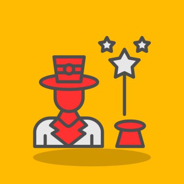 Şapkalı sihirbaz simgesi.