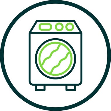 Bir çamaşır makinesinin vektör çizimi