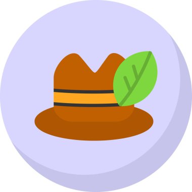 Şapka. Web simgesi basit illüstrasyon