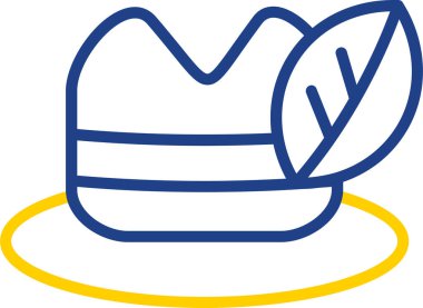 Şapka. Web simgesi basit illüstrasyon