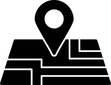 harita pin konumu simgesi düz biçimli