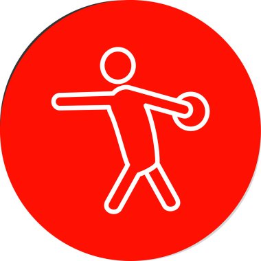 çalışan kişi simgesi. vektör illüstrasyonu