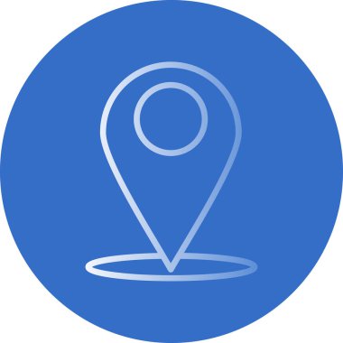 Harita işaretleyici simgesi, vektör illüstrasyonu 