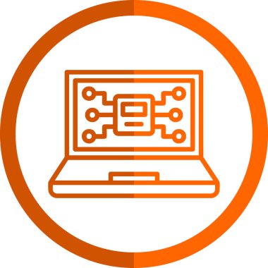 bilgisayar simgesi vektör illüstrasyonu