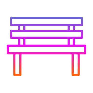 Yedek kulübesi Web simgesi basit illüstrasyon