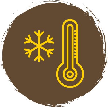 Soğuk kar tanesi simgesi modayı düz stil izole edilmiş arkaplan vektörü illüstrasyonunda