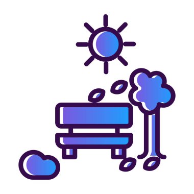 Klima renk ikonu vektör illüstrasyonu