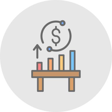 iş düz vektör simgesi.