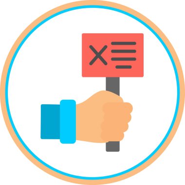 İşaretli bir elin vektör simgesi