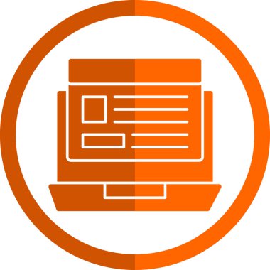 Web sitesi vektör düz simgesi 