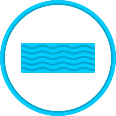 Dalga simgesi. düz dizayn. vektör grafiği