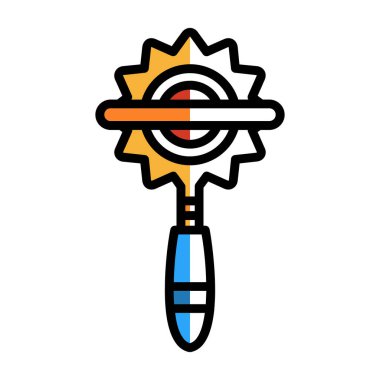 güneş vektörü düz renk simgesi