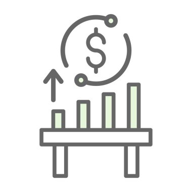 grafik ikonu vektör illüstrasyonu