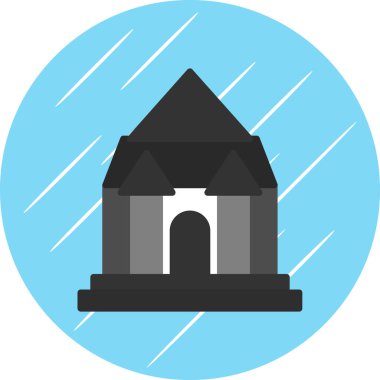 Bina. Web simgesi basit illüstrasyon