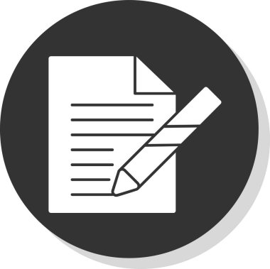 belge simgesi vektör illüstrasyonu