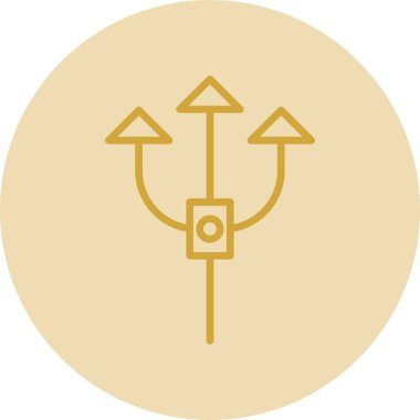 Pusula. Web simgesi basit illüstrasyon