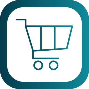 Alışveriş arabası ikonu, illüstrasyon 