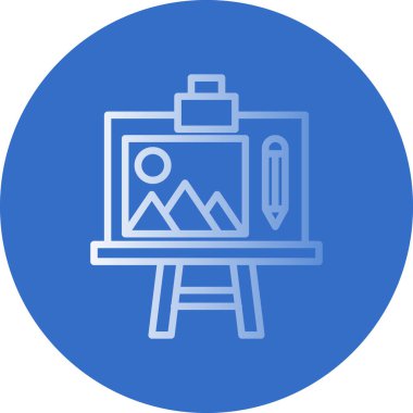 Resim yapmak. Web simgesi basit illüstrasyon